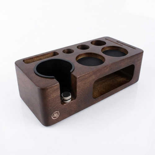 Tamper station 4Barista 51/54 mm | tumma pähkinäpuu