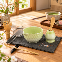Matcha set 4Barista (light green) – keramiikka-astiasto matcha-teen valmistukseen 
