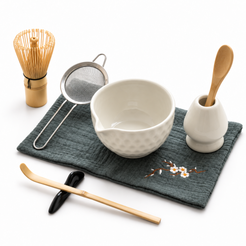 Matcha set 4Barista (white) – keramiikka-astiasto matcha-teen valmistukseen 