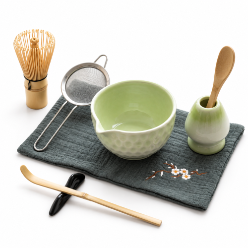 Matcha set 4Barista (light green) – keramiikka-astiasto matcha-teen valmistukseen 