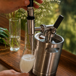 Nitro Cold Brew 2L ruostumattomasta teräksestä valmistettu Mini tynnyri 4Barista