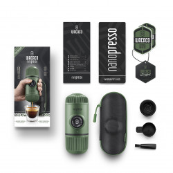 Wacaco NanoPresso (sammaleenvihreä) + kova kuori - Käytetty