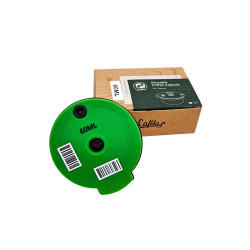 2 kpl uudelleentäytettävää kapselia mallille Tassimo – 60 ml + 180 ml