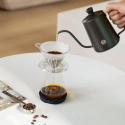 Timemore Black Mirror DOT (green) – kompakti barista vaaka, jossa on bluetooth