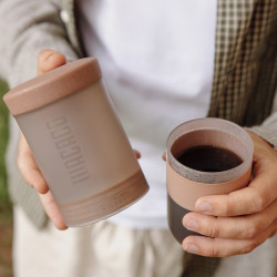 Wacaco Prestina (clay pink) – kannettava kahvinvalmistin