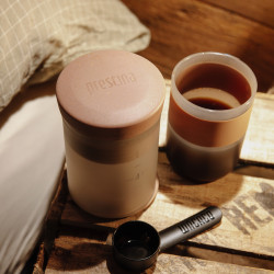 Wacaco Prestina (clay pink) – kannettava kahvinvalmistin